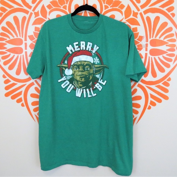 no brand Other - Star Wars Christmas Yoda Green T-Shirt XL